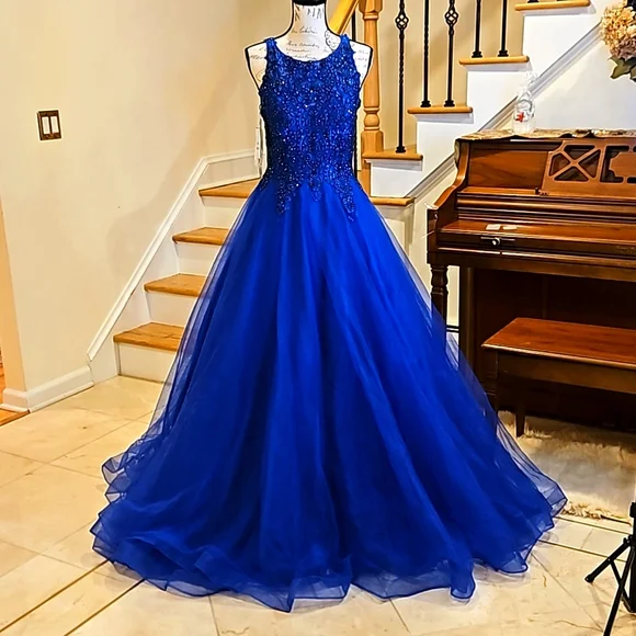 green emerald velvet dress Jovani 39849 Beaded Mermaid Long Formal Slit Prom Dress
